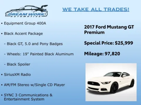 Photos of 2017 Ford Mustang GT Premium for sale in Charlotte, NC at Dream Work Automotive