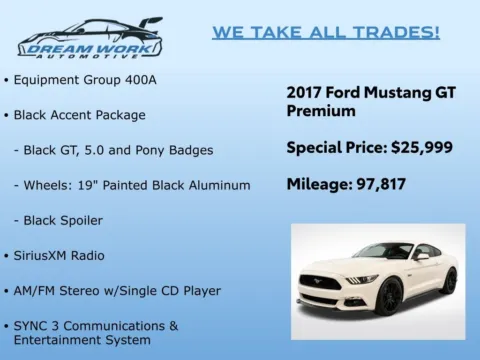 Photos of 2017 Ford Mustang GT Premium for sale in Charlotte, NC at Dream Work Automotive