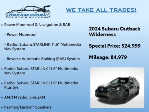 Photos of 2024 Subaru Outback Wilderness for sale in Charlotte, NC at Dream Work Automotive