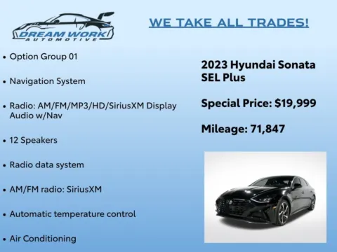 Photos of 2023 Hyundai Sonata SEL Plus for sale in Charlotte, NC at Dream Work Automotive