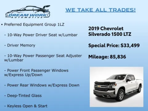 Photos of 2019 Chevrolet Silverado 1500 LTZ for sale in Charlotte, NC at Dream Work Automotive