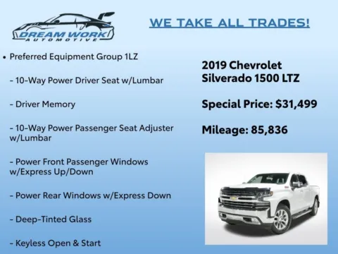 Photos of 2019 Chevrolet Silverado 1500 LTZ for sale in Charlotte, NC at Dream Work Automotive