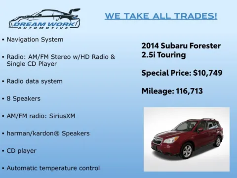 Photos of 2014 Subaru Forester 2.5i Touring for sale in Charlotte, NC at Dream Work Automotive