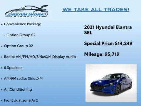 Photos of 2021 Hyundai Elantra SEL for sale in Charlotte, NC at Dream Work Automotive