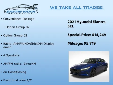 Photos of 2021 Hyundai Elantra SEL for sale in Charlotte, NC at Dream Work Automotive