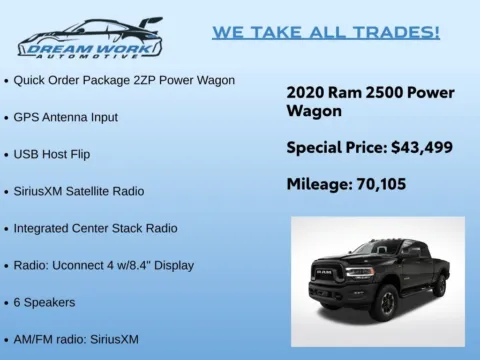 Photos of 2020 Ram 2500 Power Wagon for sale in Charlotte, NC at Dream Work Automotive