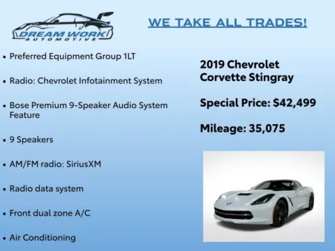Photos of 2019 Chevrolet Corvette Stingray for sale in Charlotte, NC at Dream Work Automotive