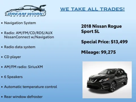 Photos of 2018 Nissan Rogue Sport SL for sale in Charlotte, NC at Dream Work Automotive