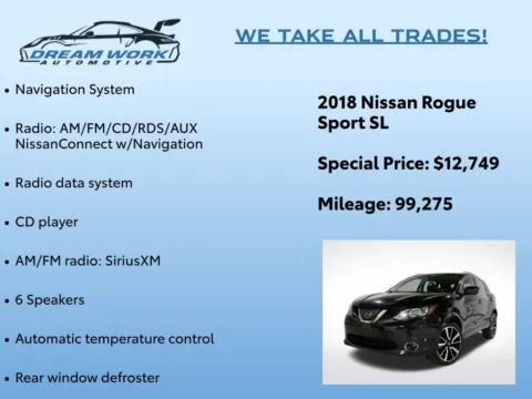 Photos of 2018 Nissan Rogue Sport SL for sale in Charlotte, NC at Dream Work Automotive