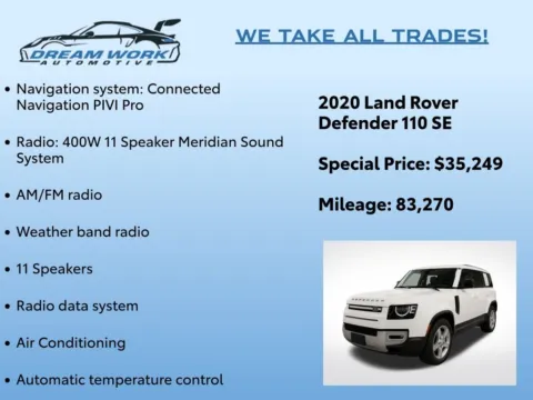 Photos of 2020 Land Rover Defender 110 SE for sale in Charlotte, NC at Dream Work Automotive