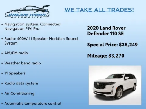 Photos of 2020 Land Rover Defender 110 SE for sale in Charlotte, NC at Dream Work Automotive