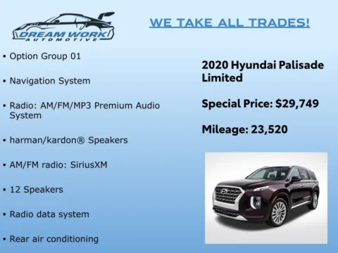 Photos of 2020 Hyundai Palisade Limited for sale in Charlotte, NC at Dream Work Automotive
