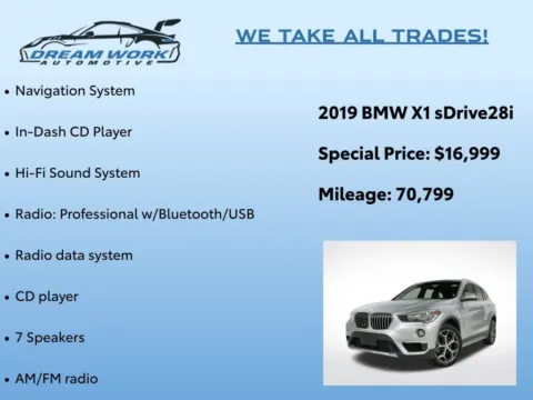Photos of 2019 BMW X1 sDrive28i for sale in Charlotte, NC at Dream Work Automotive