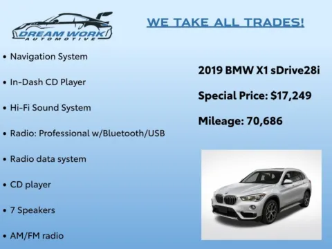 Photos of 2019 BMW X1 sDrive28i for sale in Charlotte, NC at Dream Work Automotive