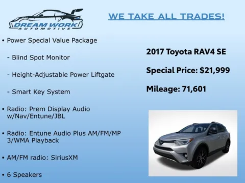 Photos of 2017 Toyota RAV4 SE for sale in Charlotte, NC at Dream Work Automotive