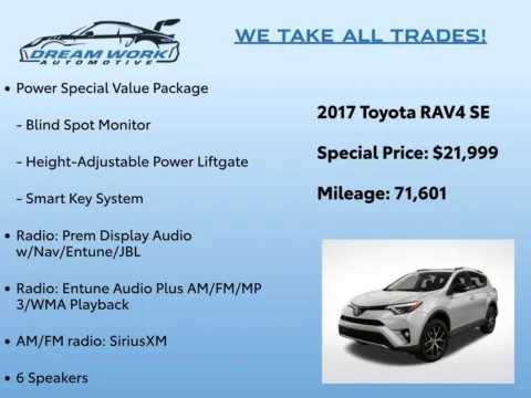 Photos of 2017 Toyota RAV4 SE for sale in Charlotte, NC at Dream Work Automotive