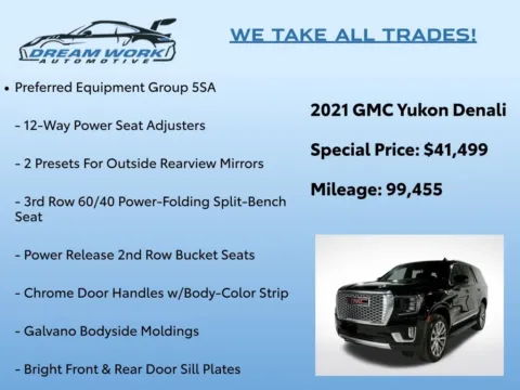 Photos of 2021 GMC Yukon Denali for sale in Charlotte, NC at Dream Work Automotive