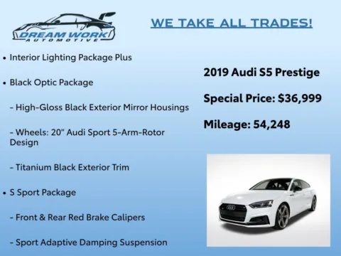 Photos of 2019 Audi S5 Sportback Prestige for sale in Charlotte, NC at Dream Work Automotive