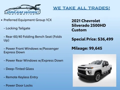 Photos of 2021 Chevrolet Silverado 2500HD Custom for sale in Charlotte, NC at Dream Work Automotive
