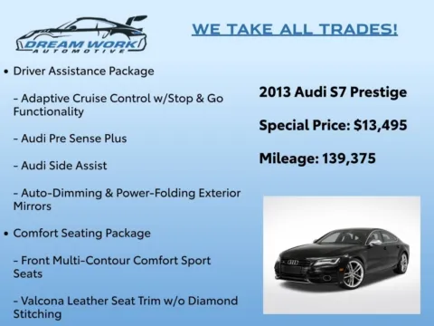 Photos of 2013 Audi S7 4.0T Prestige for sale in Charlotte, NC at Dream Work Automotive