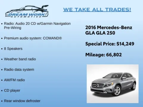Photos of 2016 Mercedes-Benz GLA 250 for sale in Charlotte, NC at Dream Work Automotive