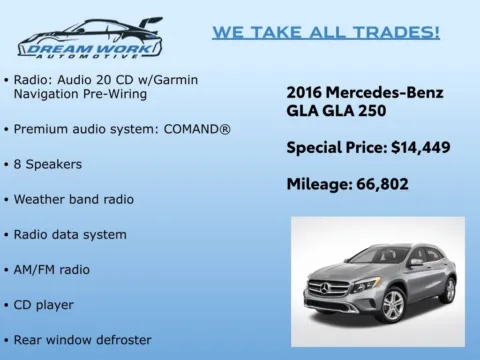 Photos of 2016 Mercedes-Benz GLA 250 for sale in Charlotte, NC at Dream Work Automotive