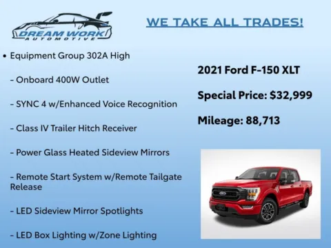 Photos of 2021 Ford F-150 XLT for sale in Charlotte, NC at Dream Work Automotive