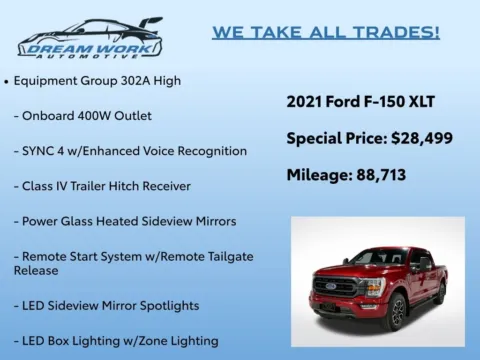 Photos of 2021 Ford F-150 XLT for sale in Charlotte, NC at Dream Work Automotive