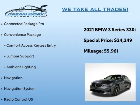 Photos of 2021 BMW 3 Series 330i for sale in Charlotte, NC at Dream Work Automotive