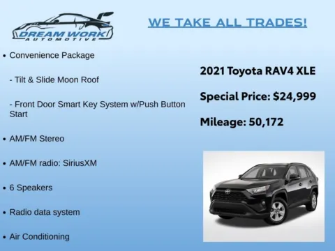 Photos of 2021 Toyota RAV4 XLE for sale in Charlotte, NC at Dream Work Automotive