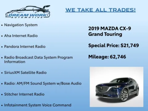 Photos of 2019 Mazda CX-9 Grand Touring for sale in Charlotte, NC at Dream Work Automotive