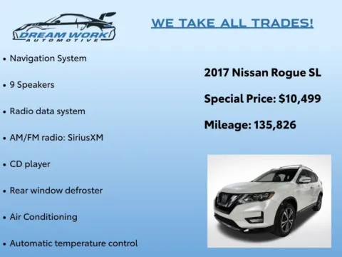 Photos of 2017 Nissan Rogue SL for sale in Charlotte, NC at Dream Work Automotive