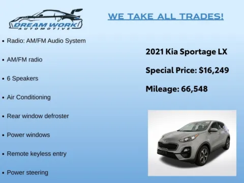 Photos of 2021 Kia Sportage LX for sale in Charlotte, NC at Dream Work Automotive