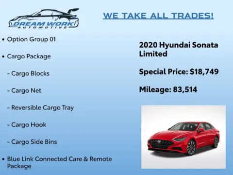 Photos of 2020 Hyundai Sonata Limited for sale in Charlotte, NC at Dream Work Automotive