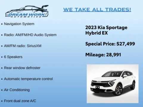 Photos of 2023 Kia Sportage Hybrid EX for sale in Charlotte, NC at Dream Work Automotive