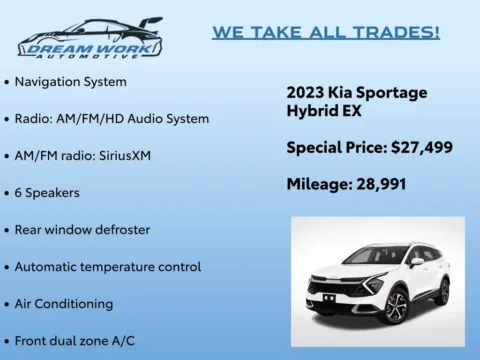 Photos of 2023 Kia Sportage Hybrid EX for sale in Charlotte, NC at Dream Work Automotive