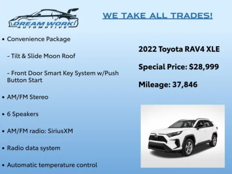 Photos of 2022 Toyota RAV4 XLE for sale in Charlotte, NC at Dream Work Automotive