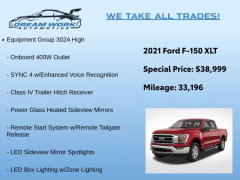 Photos of 2021 Ford F-150 XLT for sale in Charlotte, NC at Dream Work Automotive