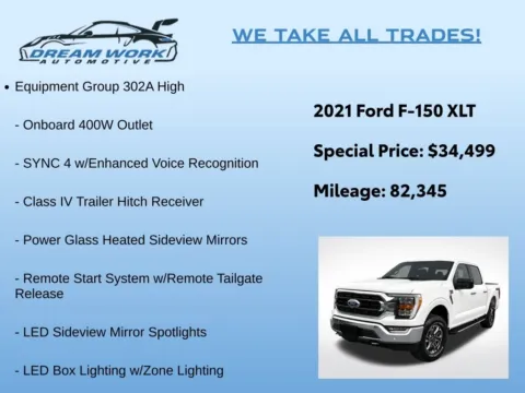 Photos of 2021 Ford F-150 XLT for sale in Charlotte, NC at Dream Work Automotive