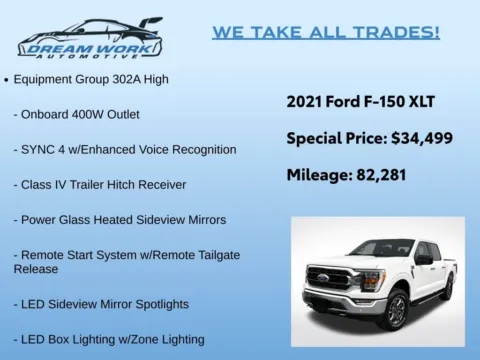 Photos of 2021 Ford F-150 XLT for sale in Charlotte, NC at Dream Work Automotive
