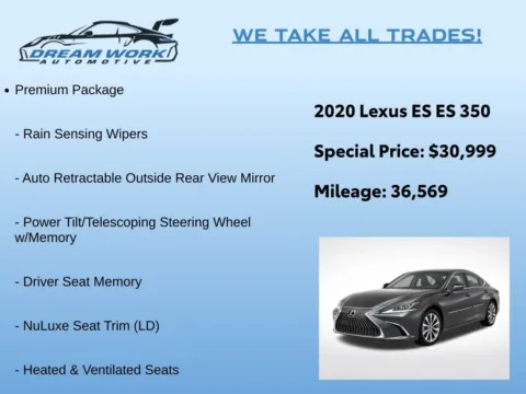 Photos of 2020 Lexus ES 350 for sale in Charlotte, NC at Dream Work Automotive