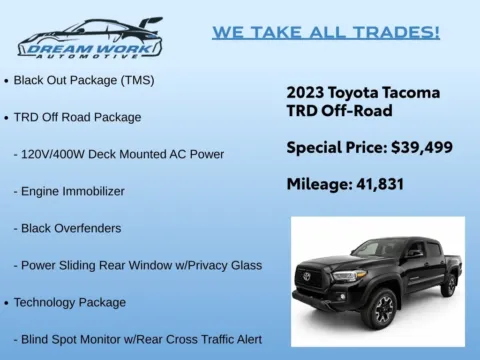 Photos of 2023 Toyota Tacoma TRD Off-Road for sale in Charlotte, NC at Dream Work Automotive
