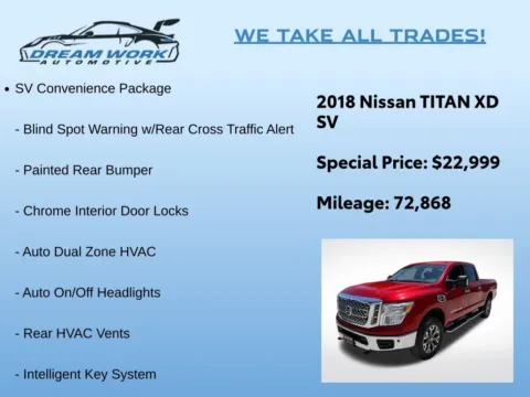 Photos of 2018 Nissan Titan XD SV for sale in Charlotte, NC at Dream Work Automotive