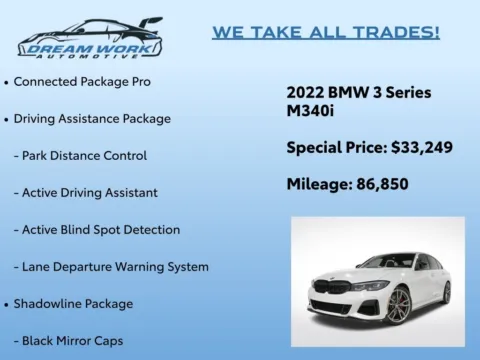 Photos of 2022 BMW 3 Series M340i for sale in Charlotte, NC at Dream Work Automotive