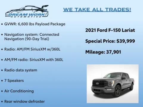 Photos of 2021 Ford F-150 Lariat for sale in Charlotte, NC at Dream Work Automotive