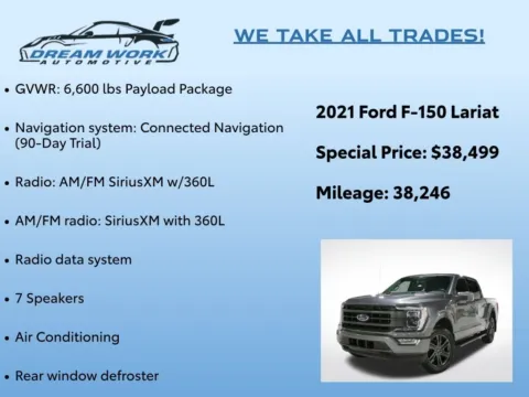 Photos of 2021 Ford F-150 Lariat for sale in Charlotte, NC at Dream Work Automotive