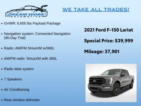 Photos of 2021 Ford F-150 Lariat for sale in Charlotte, NC at Dream Work Automotive