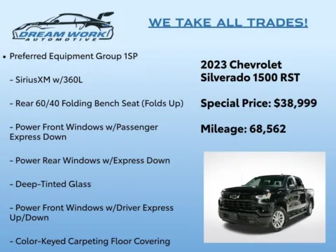 Photos of 2023 Chevrolet Silverado 1500 RST for sale in Charlotte, NC at Dream Work Automotive