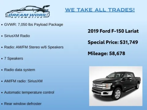 Photos of 2019 Ford F-150 Lariat for sale in Charlotte, NC at Dream Work Automotive