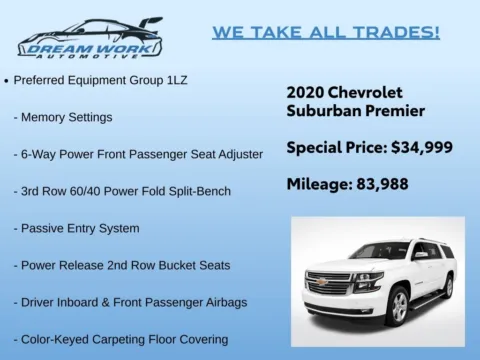 Photos of 2020 Chevrolet Suburban Premier for sale in Charlotte, NC at Dream Work Automotive